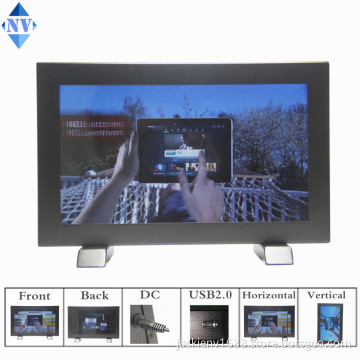 10inch*2screen 2 sided lcd advertising player on the advertising colume